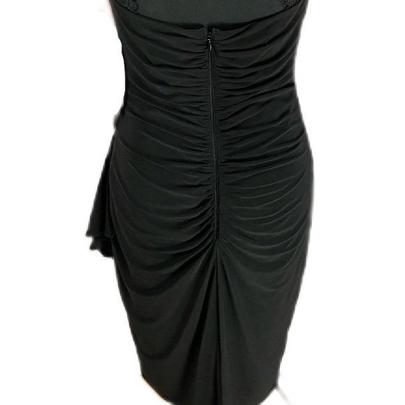 Xscape NWT Retro Black Formal Open Back Cocktail Dress Size 8 - Picture 12 of 15